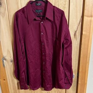 Crazy Horse Classic Maroon Dress Shirt for Men